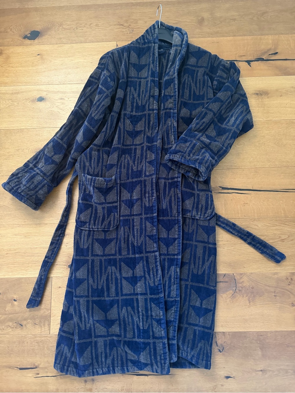 Blue Patterned Women's Bath  Robe